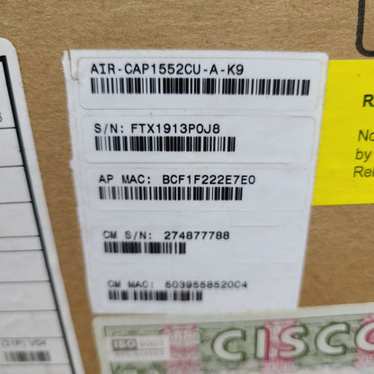 New Cisco Systems AIR-CAP1552CU-A-K9 802.11N Outdoor Access Point Cable Modem